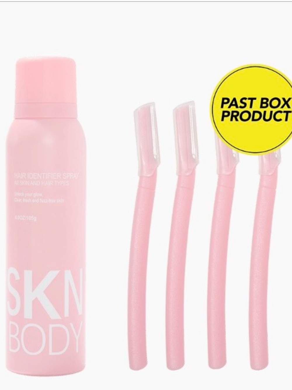 NEW Sealed box SKNBODY Hair Identifier Spray Bundle Dermaplane Razors